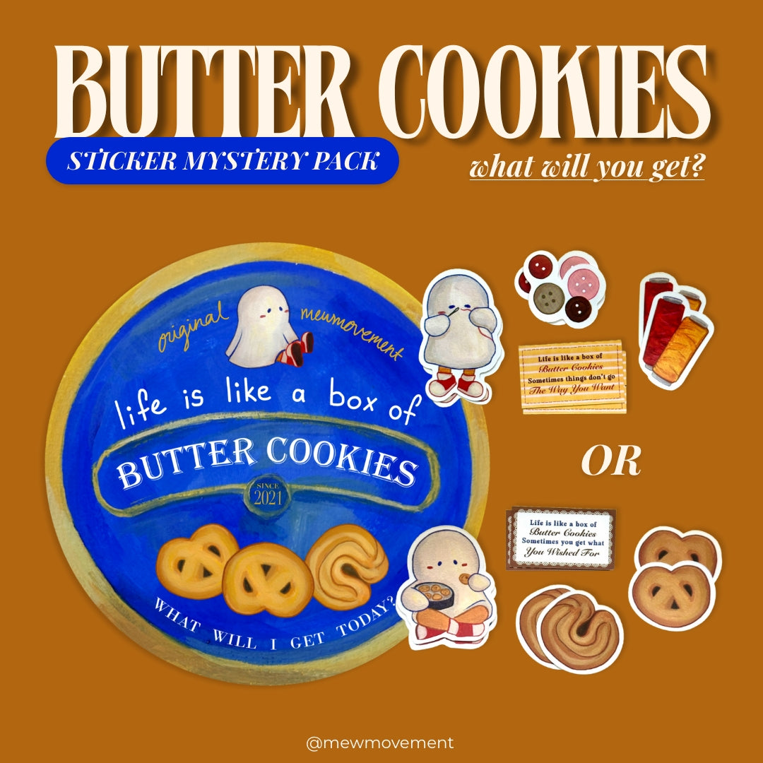 Butter Cookies Mystery Sticker Pack and Card