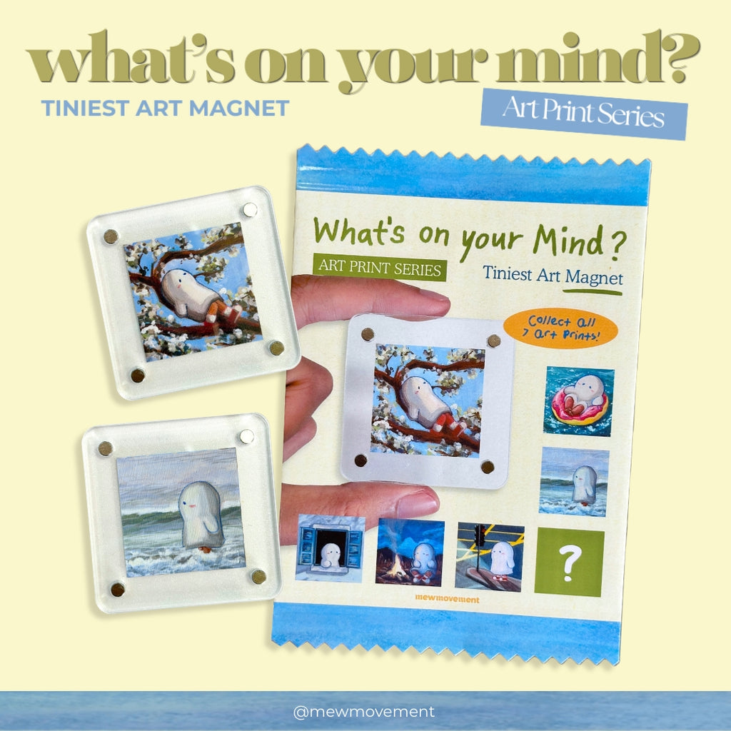 What's on your mind? Tiniest Art Magnet