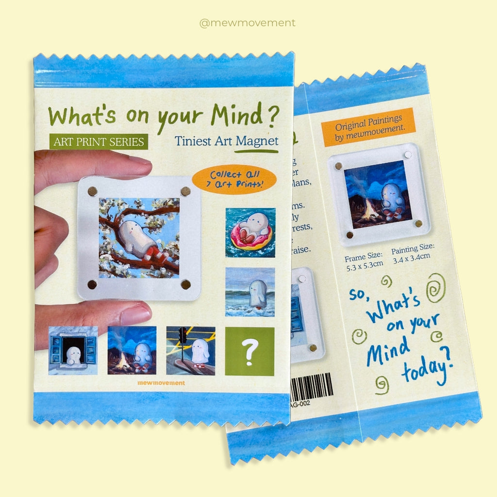 What's on your mind? Tiniest Art Magnet