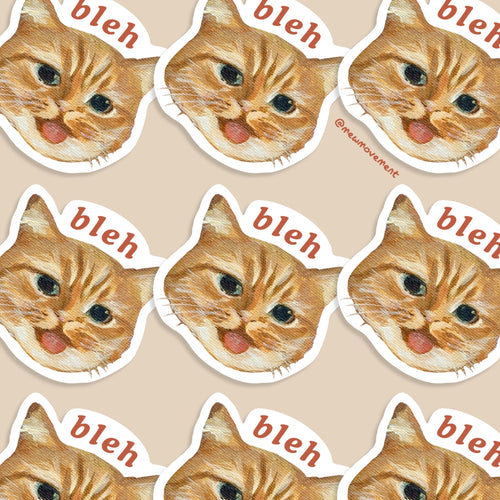Bleh Cat Sticker
