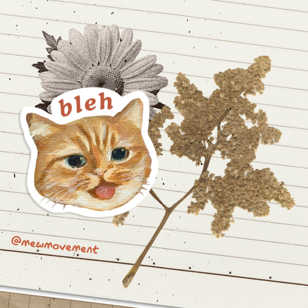 Bleh Cat Sticker