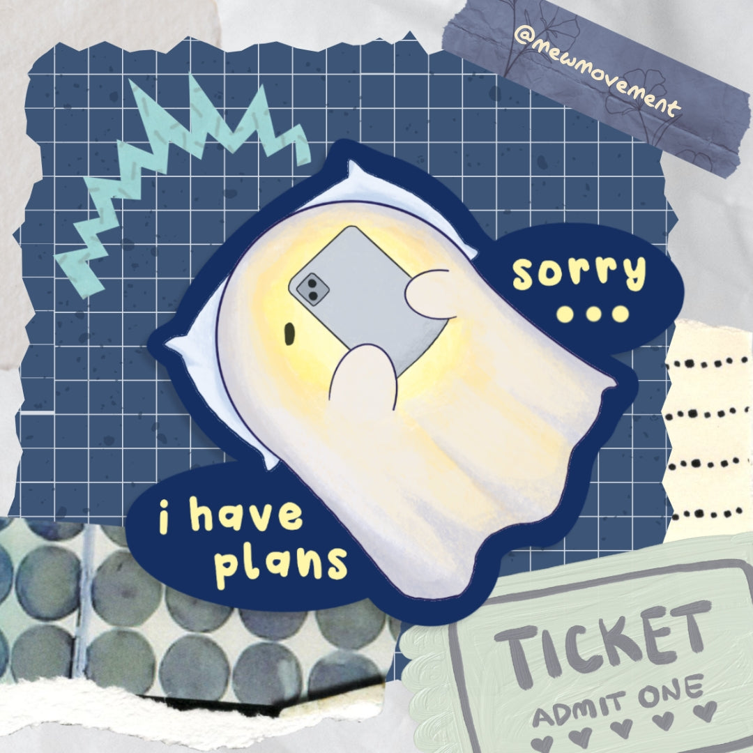 Busy Boo Sticker