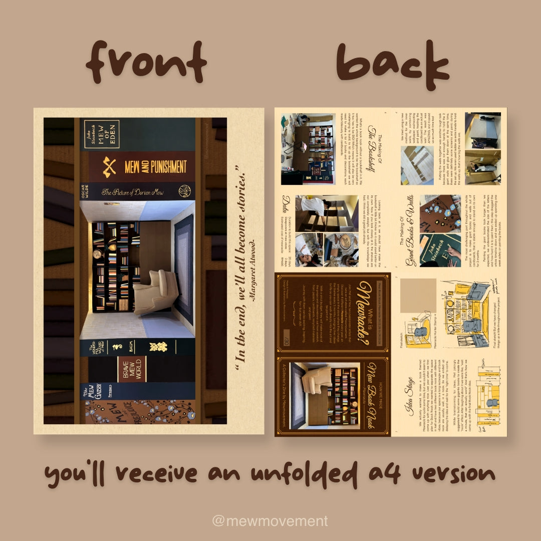 Mew Book Nook Mini Zine