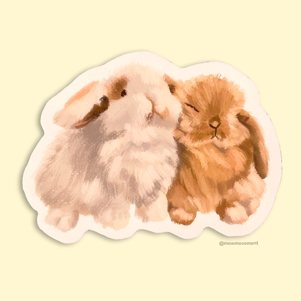 Cute Bunnies Sticker