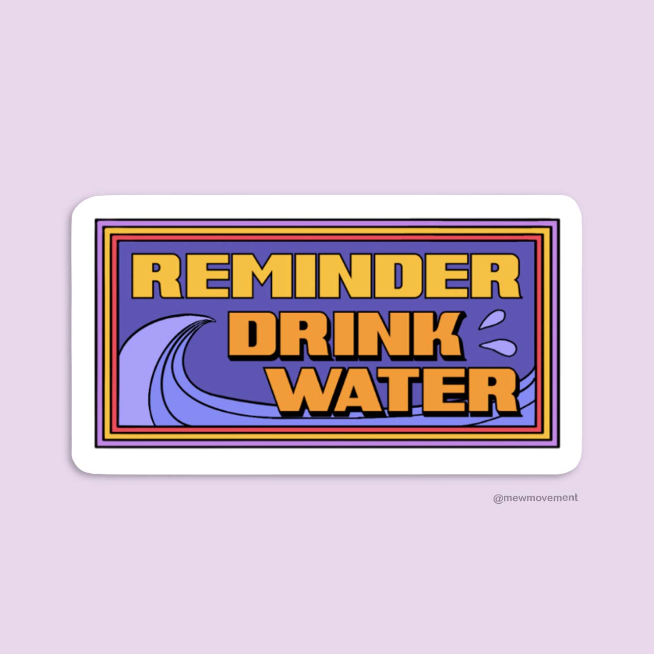Drink Water Reminder Sticker