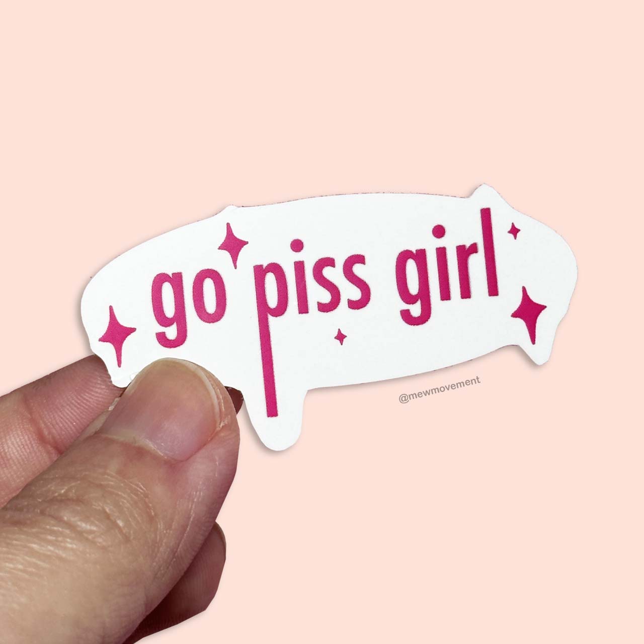 Go Piss Girl Sticker