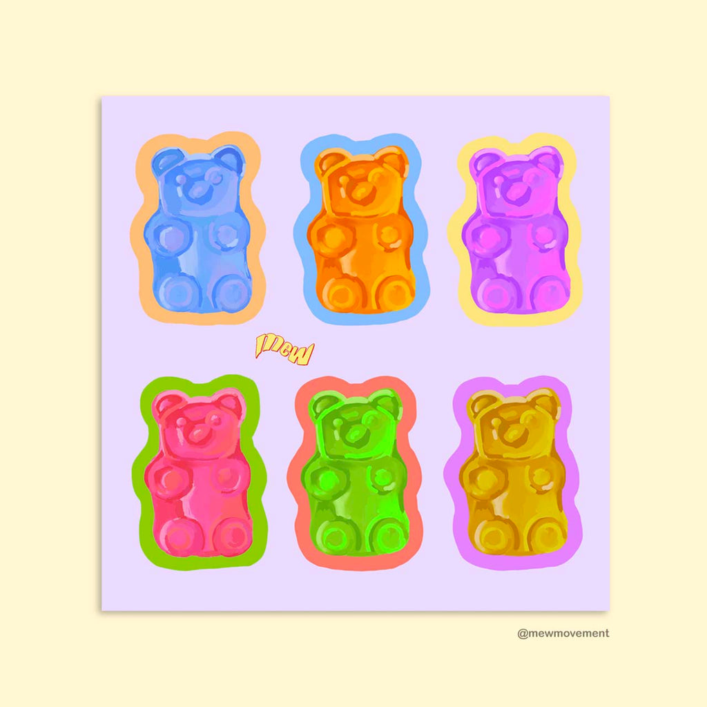 Gummy Bear Mini Sticker
