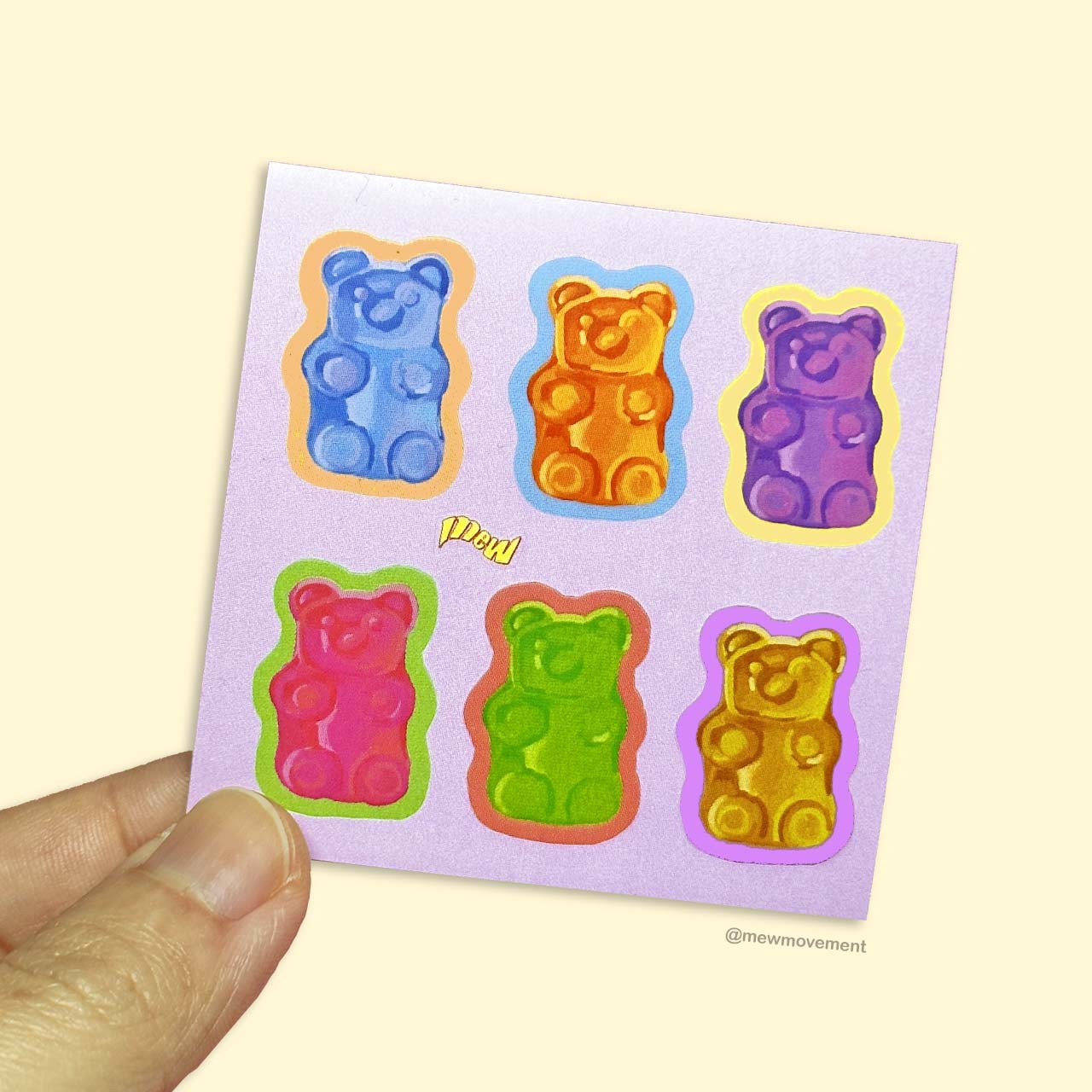Gummy Bear Mini Sticker