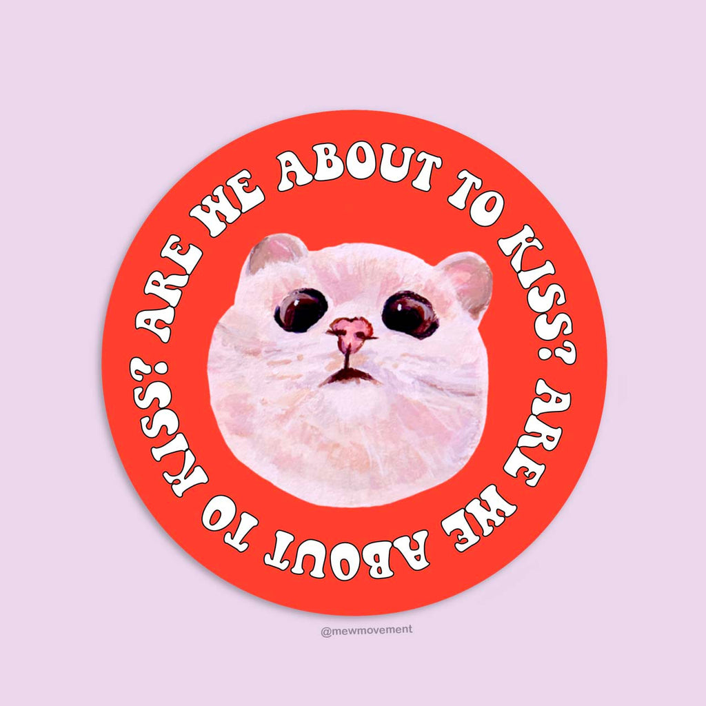 Kiss Me Cat Sticker