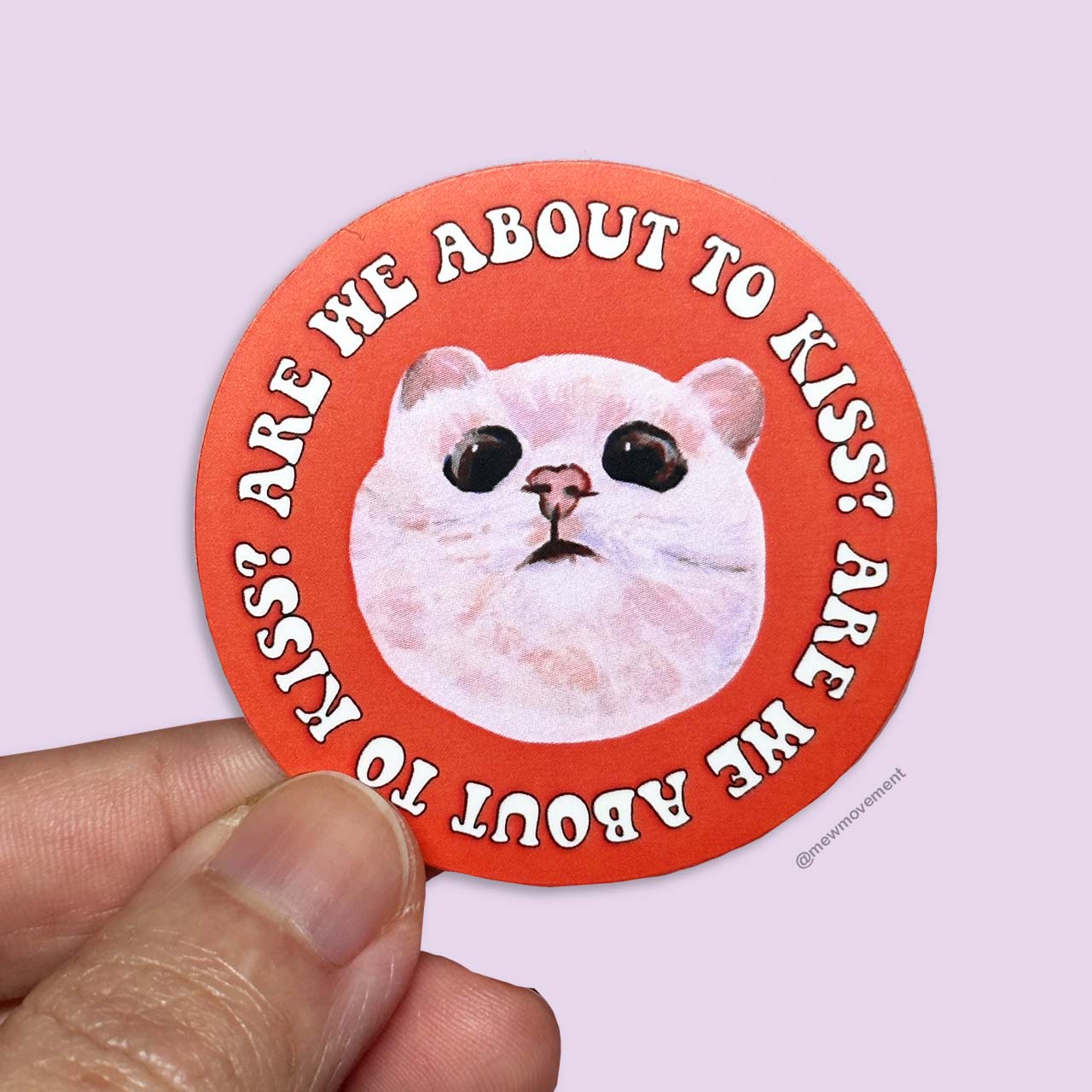 Kiss Me Cat Sticker