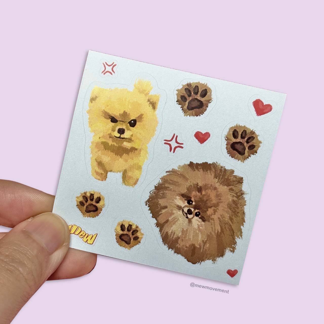 Pomeranian Mini Sticker