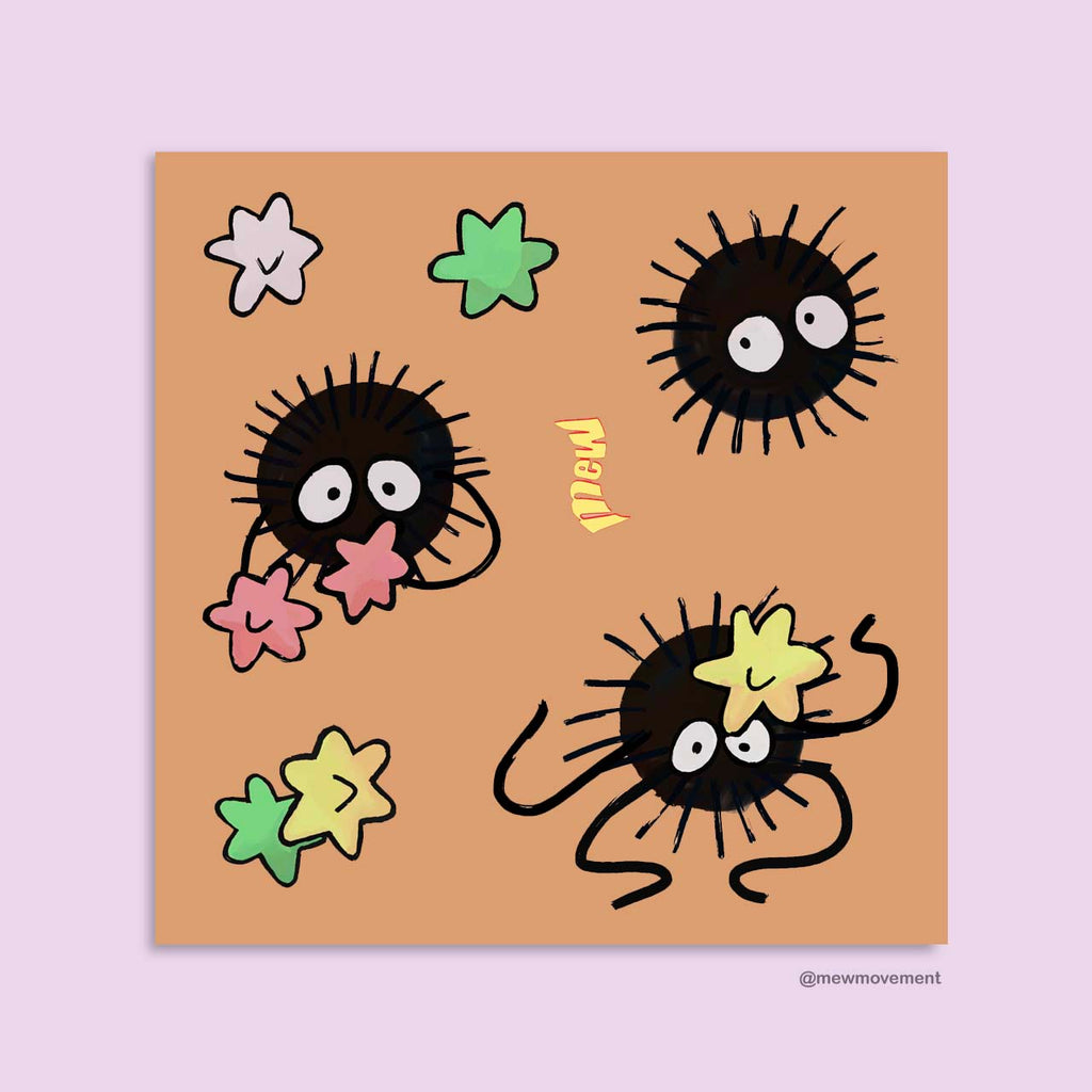 Ghibli Soots Mini Sticker