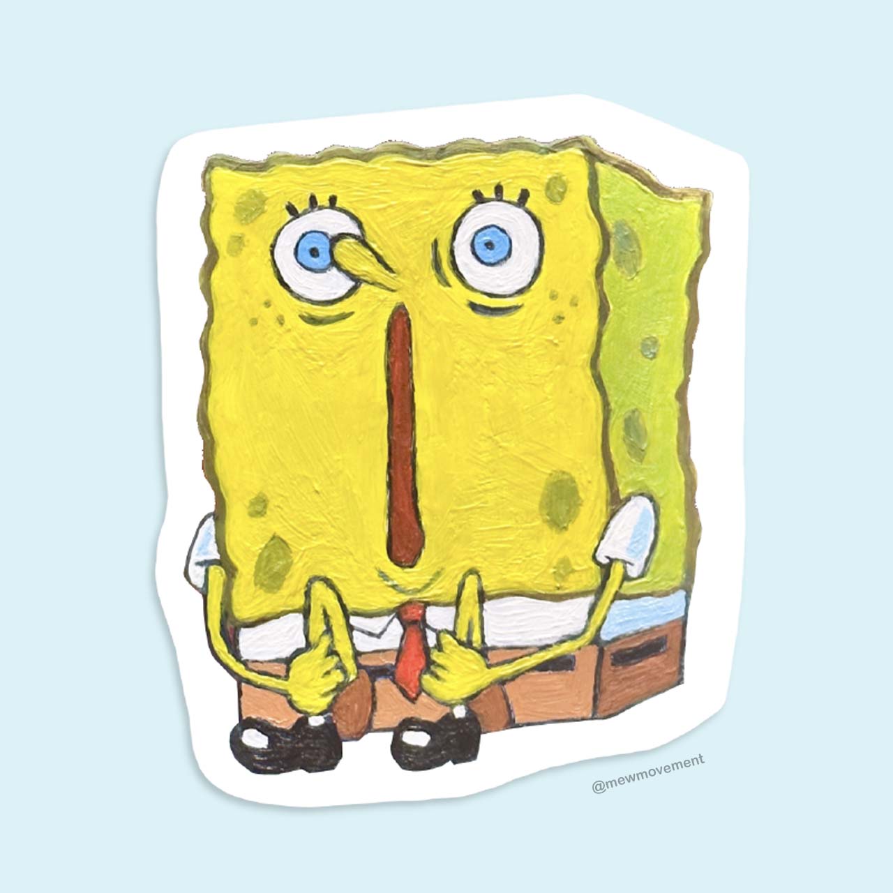 Spongebob Screaming Sticker