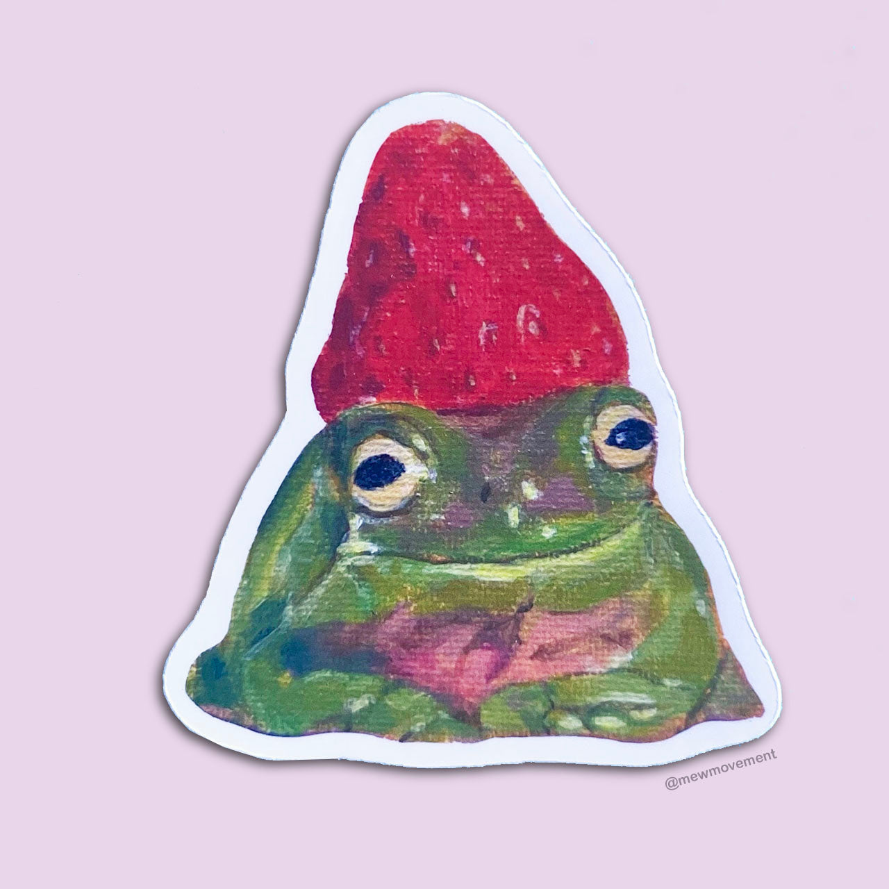 Strawberry Frog Sticker